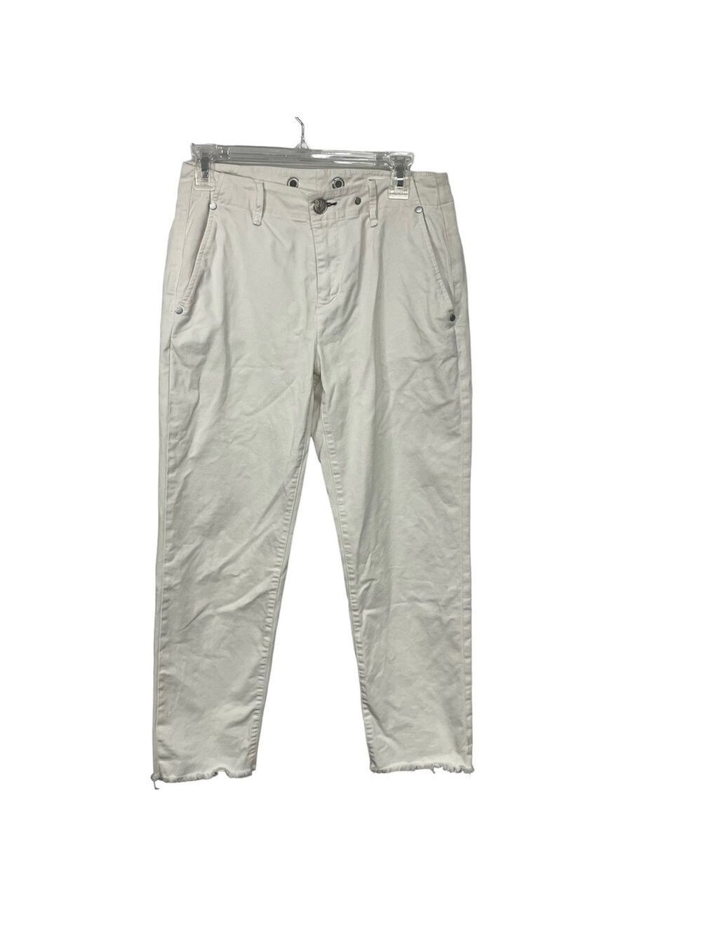 Rag and Bone White Twill High Rise Ankle Jeans Size 26